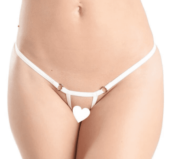 Beyaz Arası Açık Seksi Tanga TM1135